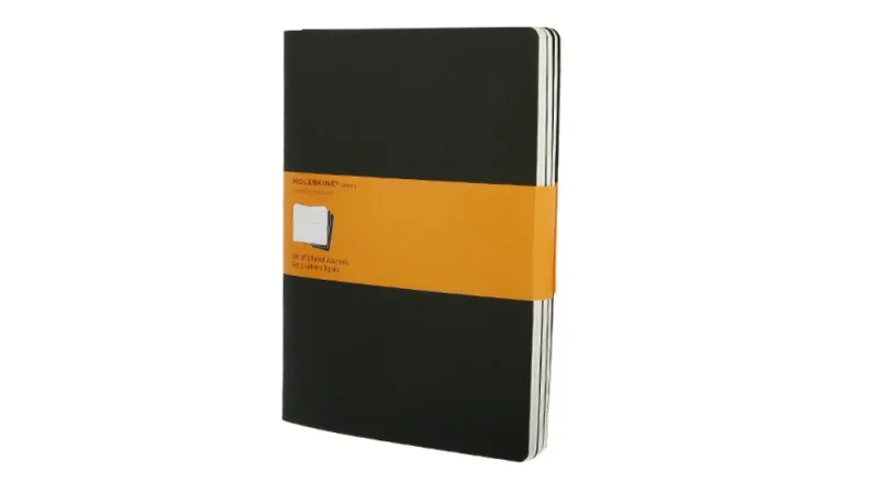 Moleskine jegyzetfüzet cahier 3db qp321 fekete 
