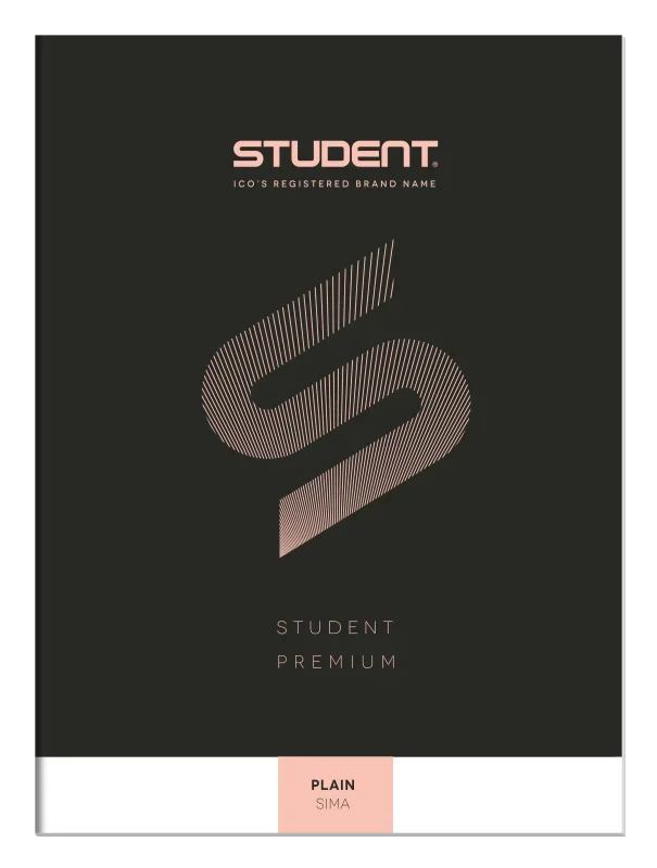 Ico student prémium (fekete) füzet sima 32 lap a/4