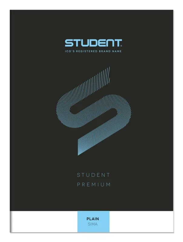 Ico student prémium (fekete) füzet sima 32 lap a/4