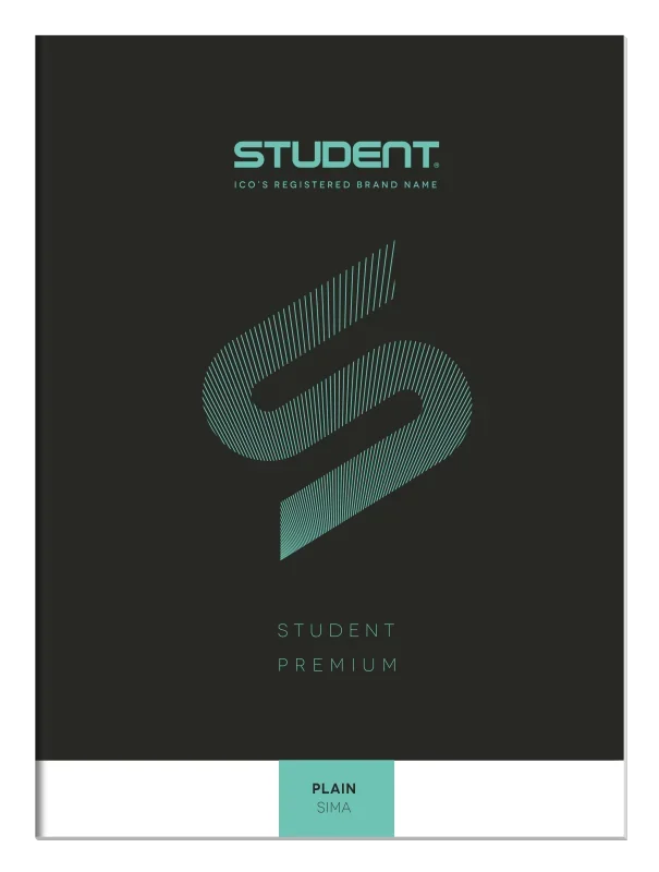 Ico student prémium (fekete) füzet sima 32 lap a/4