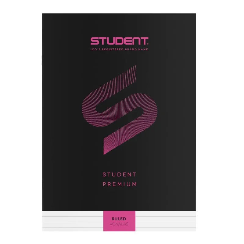 ICO Student Prémium füzet, vonalas A/4, 40lap