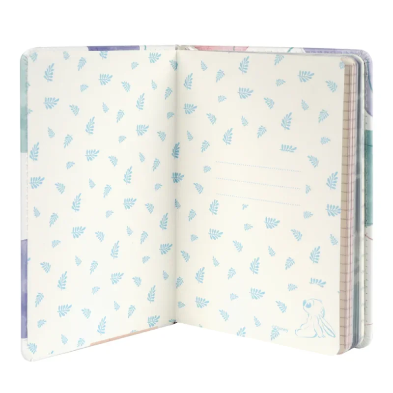 Emlékkönyv 3D B6 96lapos vonalas, kockás, sima Disney Pastel Stitch Desserts