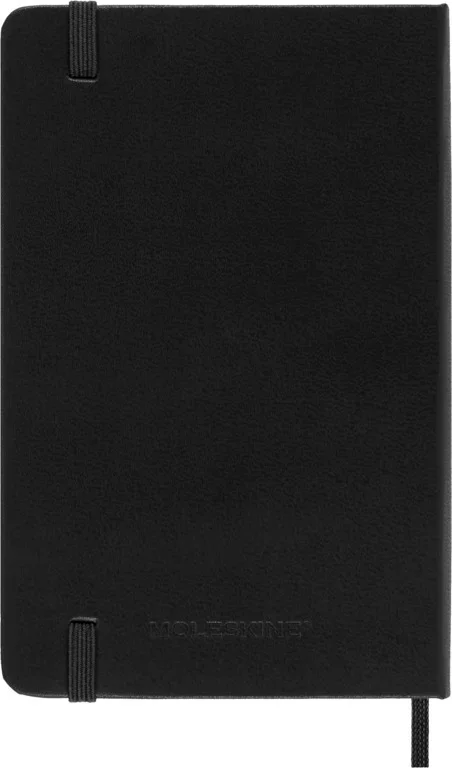 MOLESKINE Határidőnapló 2025/26 18 hónap, heti, kemény borítású, fekete (P)