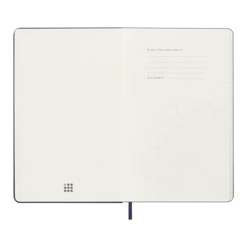 MOLESKINE Határidőnapló 2025/26 18 hónap, heti, kemény borítású, zafír kék (L)