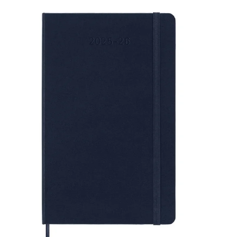 MOLESKINE Határidőnapló 2025/26 18 hónap, heti, kemény borítású, zafír kék (L)