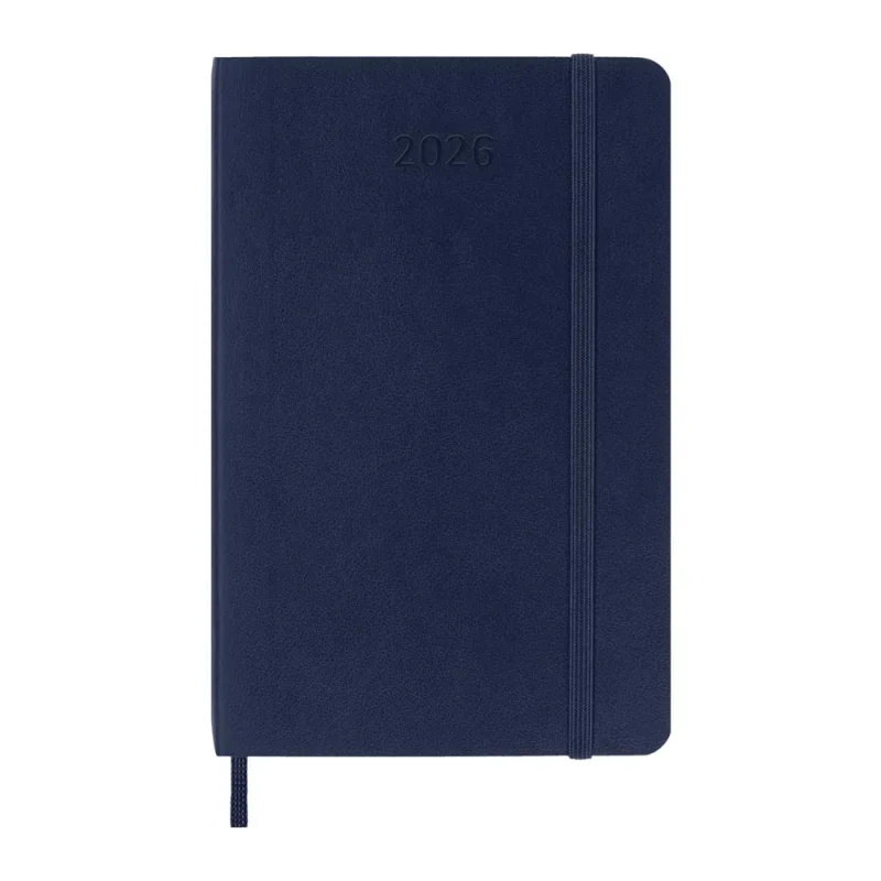 MOLESKINE Határidőnapló 2026 12 hónap, Napi, puha borító, ZAFÍR KÉK (P)