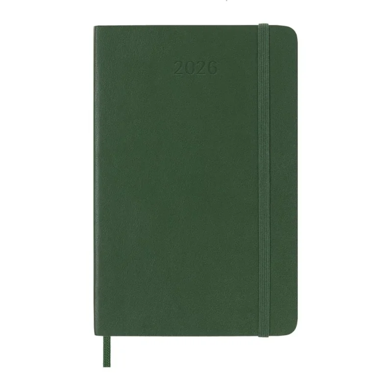 MOLESKINE Határidőnapló 2026 12 hónap, Napi, puha borító, MIRTUSZ ZÖLD (P)