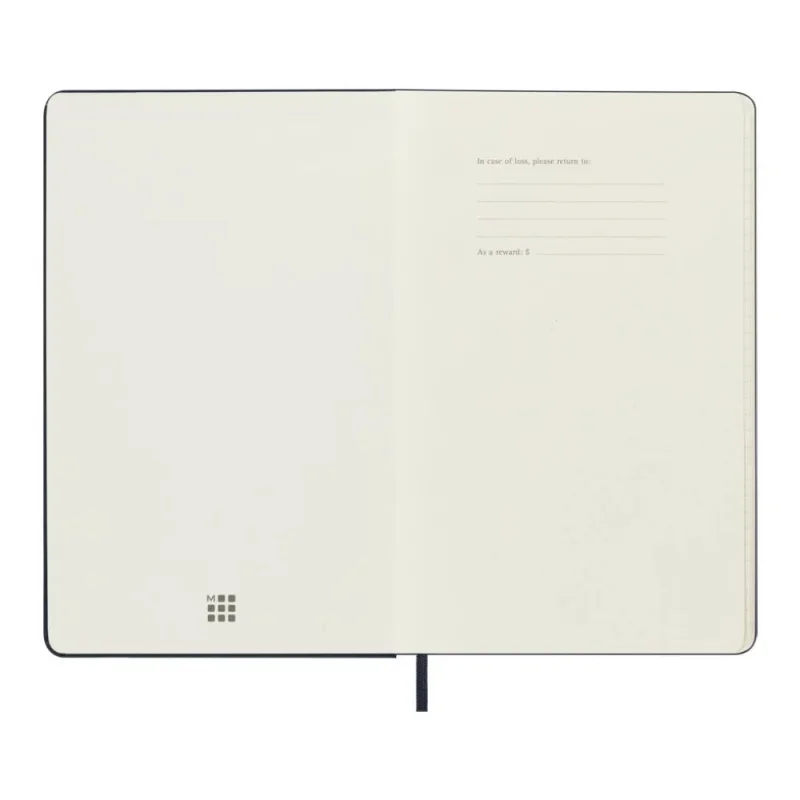 MOLESKINE Határidőnapló 2026 12 hónap, Napi, kemény borító, ZAFÍR KÉK (L)