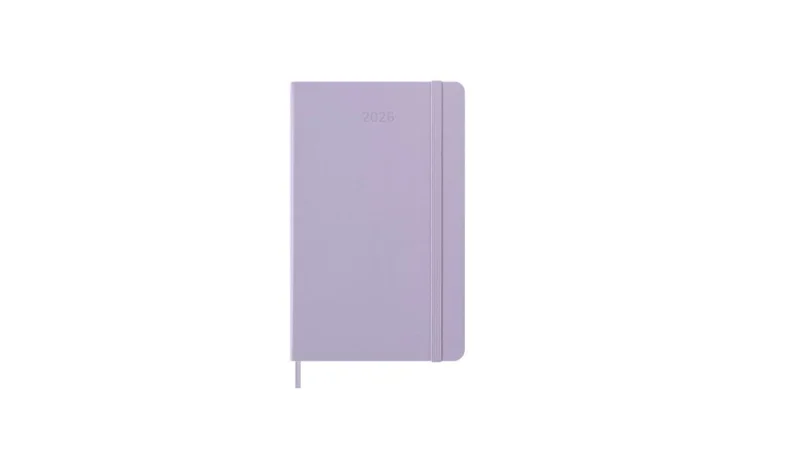 MOLESKINE Határidőnapló 2026 12 hónap, Napi, kemény borító, HALVÁNY LILA (L)