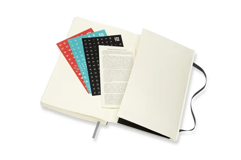 MOLESKINE Határidőnapló 2026 12 hónap, Napi, puha borító, FEKETE (L)