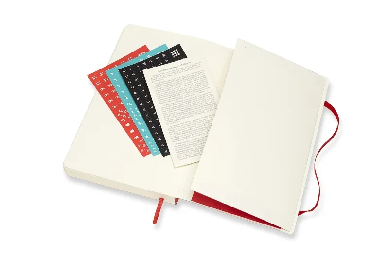 MOLESKINE Határidőnapló 2026 12 hónap, Napi, puha borító, PIROS (L)