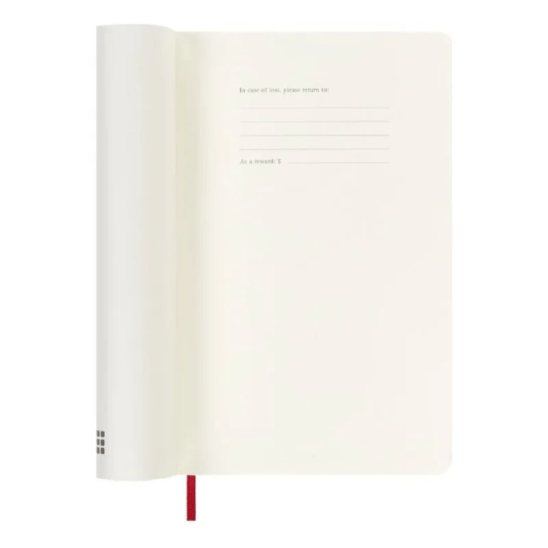 MOLESKINE Határidőnapló 2026 12 hónap, Napi, puha borító, PIROS (L)