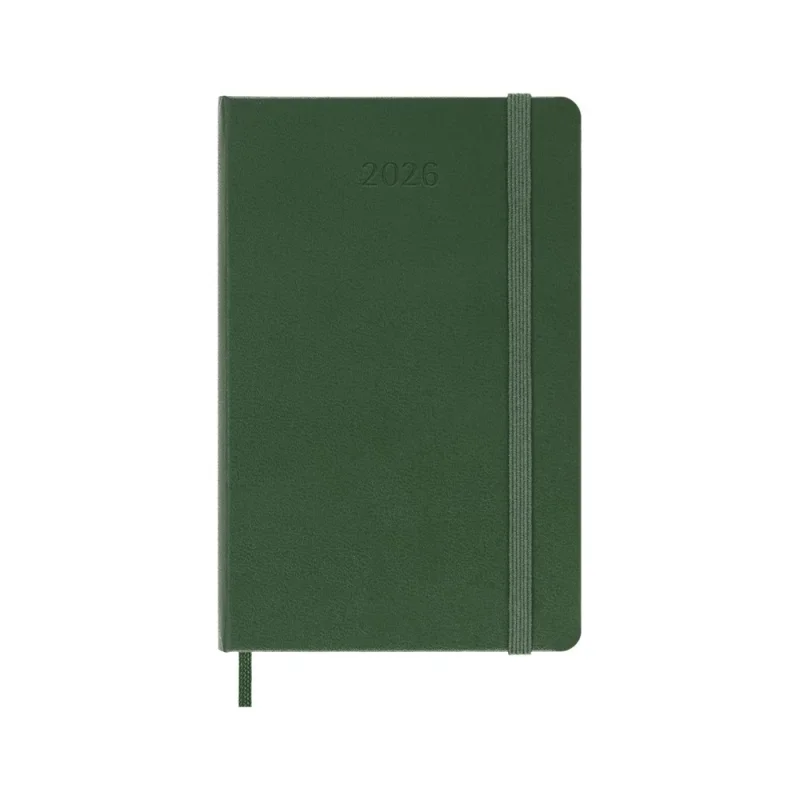 MOLESKINE Határidőnapló 2026 12 hónap, Heti, kemény borító, MIRTUSZ ZÖLD (P)