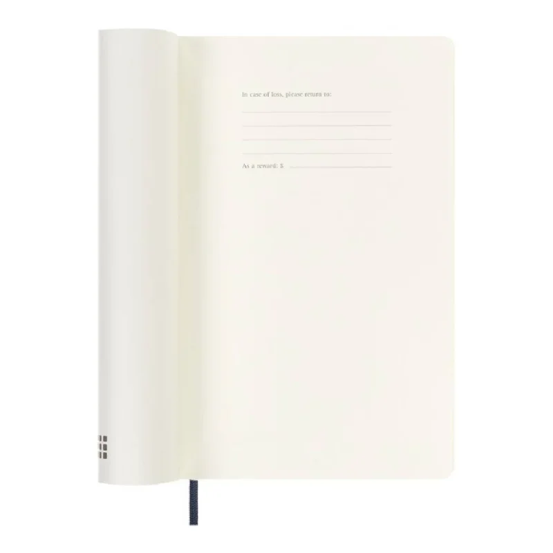 MOLESKINE Határidőnapló 2026 12 hónap, Heti, puha borító, ZAFÍR KÉK (L)