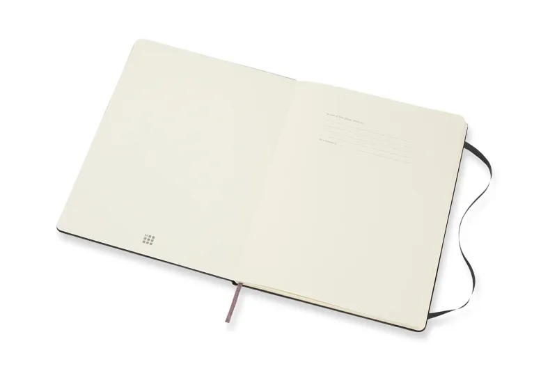 MOLESKINE Határidőnapló 2026 12 hónap, Heti, kemény borító, FEKETE (XL)