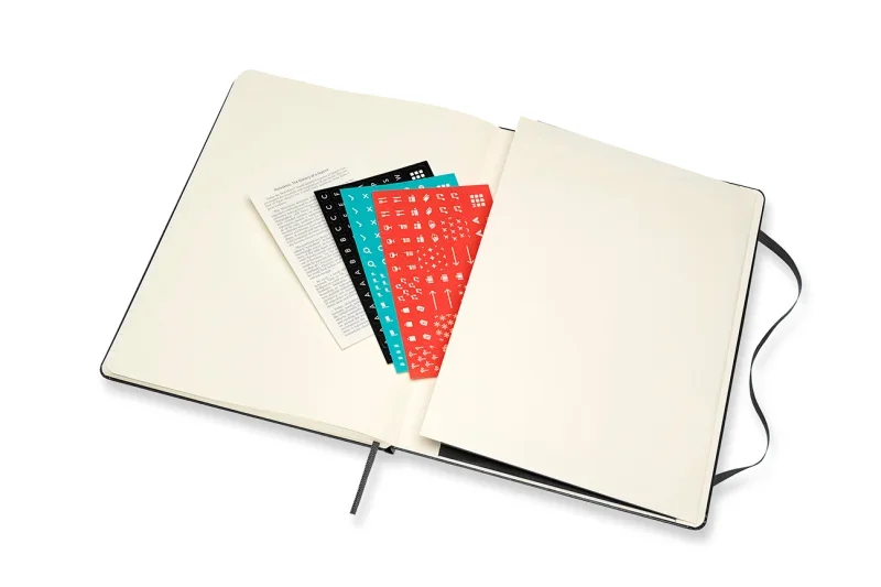 MOLESKINE Határidőnapló 2026 12 hónap, Heti, kemény borító, FEKETE (XL)