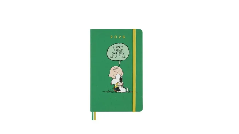 MOLESKINE Határidőnapló 2026 12 hónap, Napi, kemény borító, PEANUTS CHARLIE & SNOOPY (L)