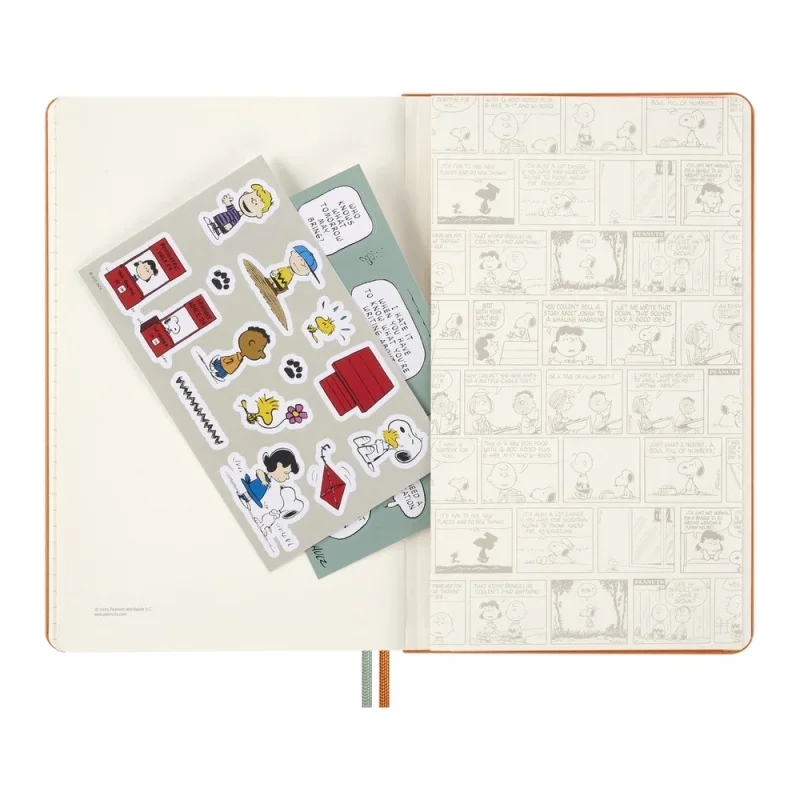 MOLESKINE Határidőnapló 2026 12 hónap, Heti, kemény borító, PEANUTS SNOOPY TOMORROW (L)