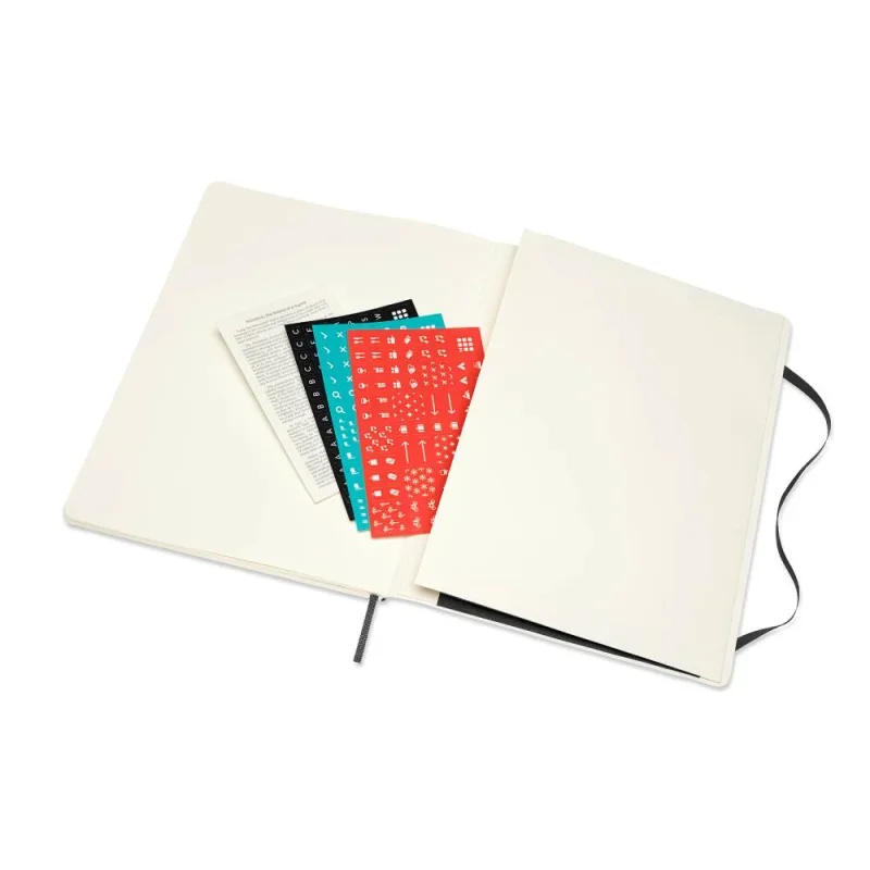 MOLESKINE Határidőnapló 2026 12 hónap, Heti, puha borító, FEKETE (XL)