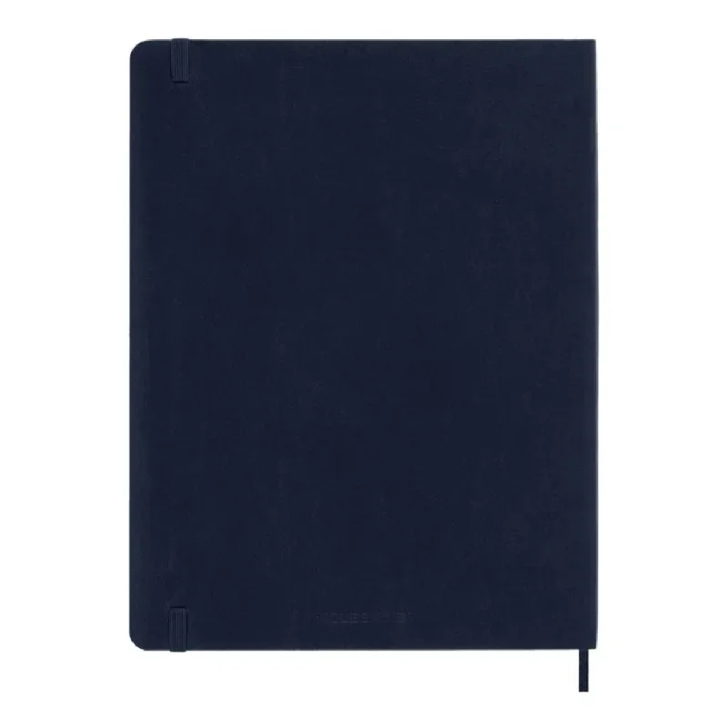 MOLESKINE Határidőnapló 2026 12 hónap, Heti, puha borító, ZAFÍR KÉK (XL)