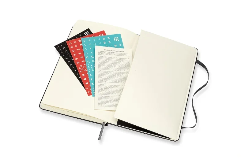 MOLESKINE Határidőnapló 2026 12 hónap, PRO Heti, kemény borító, FEKETE (L)