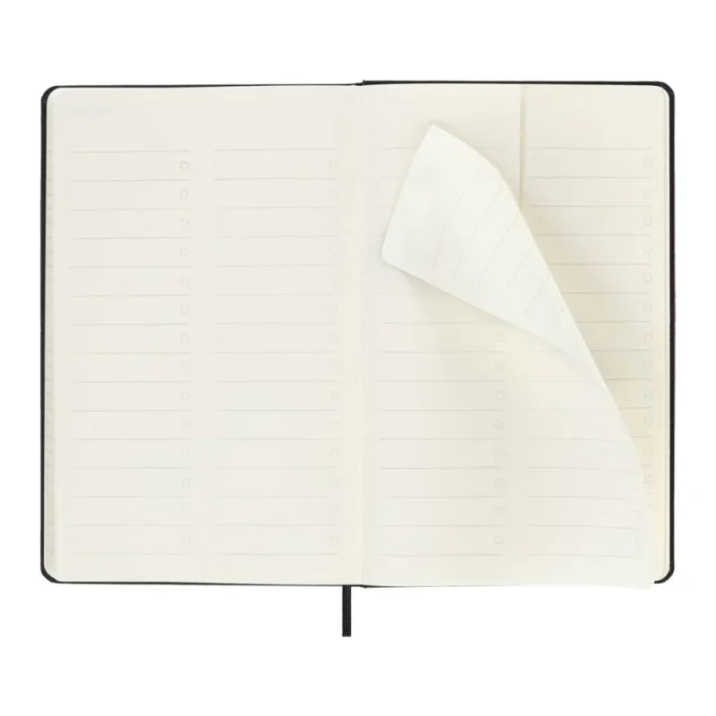 MOLESKINE Határidőnapló 2026 12 hónap, PRO Heti, kemény borító, FEKETE (L)