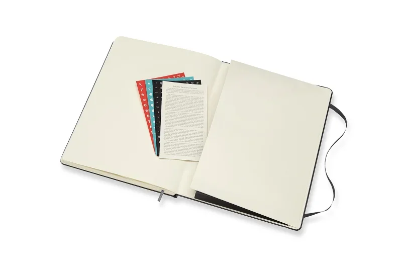 MOLESKINE Határidőnapló 2026 12 hónap, PRO Heti, kemény borító, FEKETE (XL)