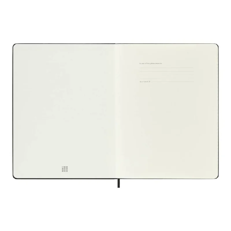 MOLESKINE Határidőnapló 2026 12 hónap, PRO Heti, kemény borító, FEKETE (XL)