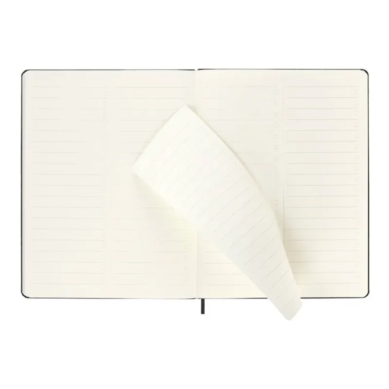 MOLESKINE Határidőnapló 2026 12 hónap, PRO Heti, kemény borító, FEKETE (XL)