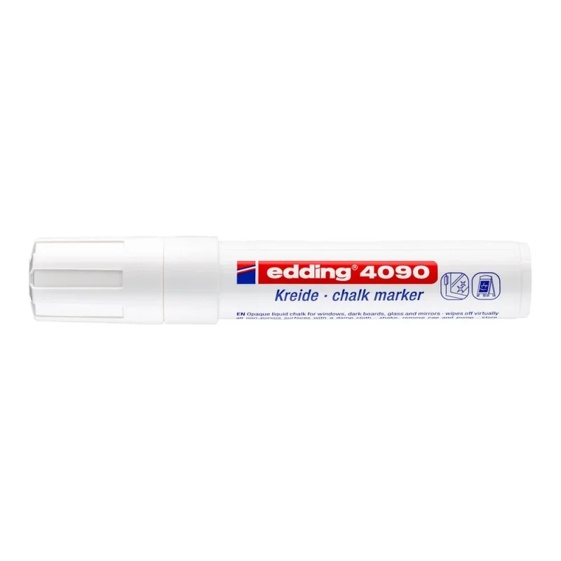 Edding 4090 folyékony krétamarker fehér d5
