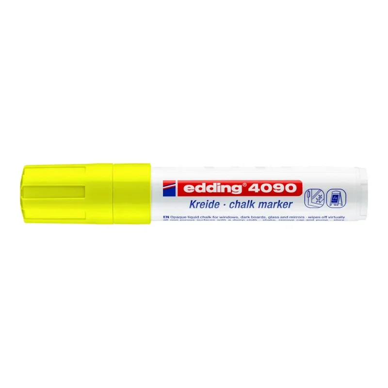 Edding 4090 folyékony krétamarker neon sárga d5