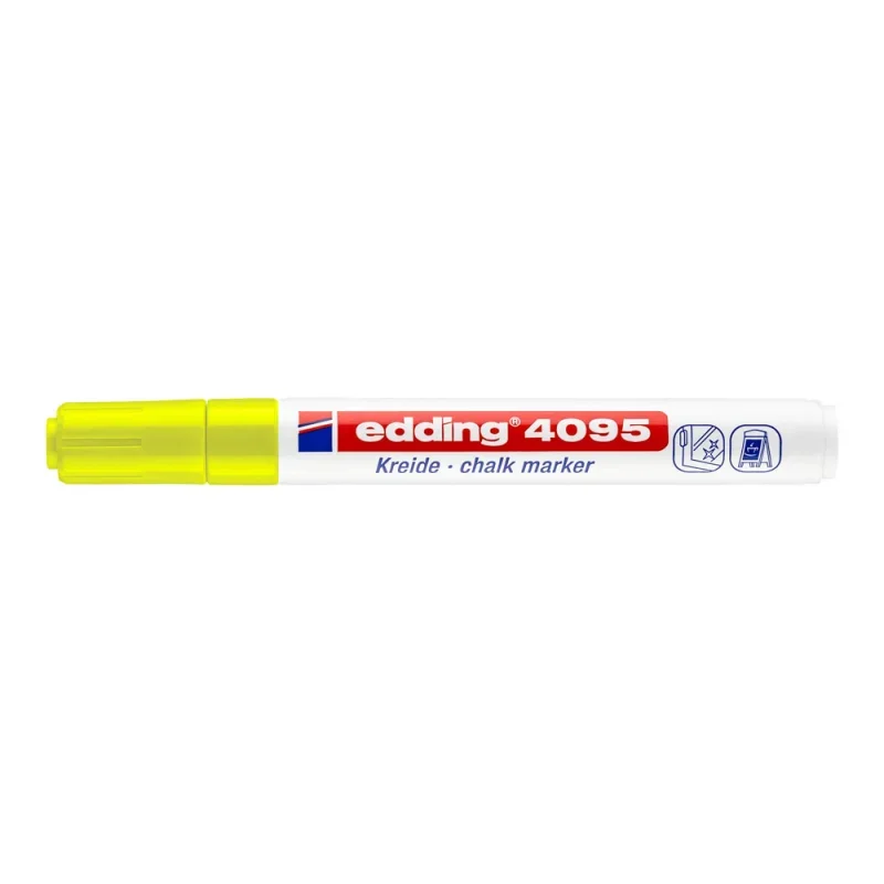 Edding 4095 folyékony krétamarker neon sárga d10