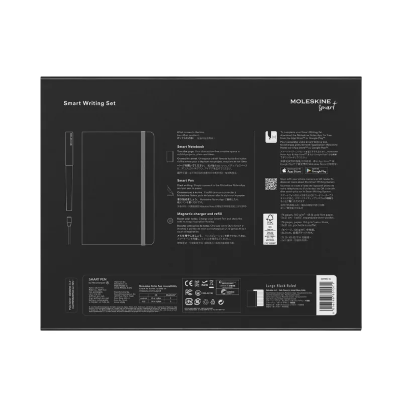 Moleskine smart pen3 + smart notesz fekete 