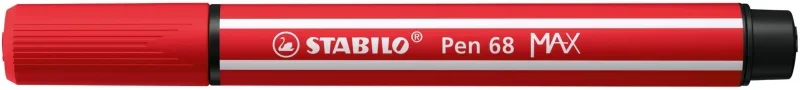 STABILO Pen 68 MAX prémium filctoll vágott heggyel piros