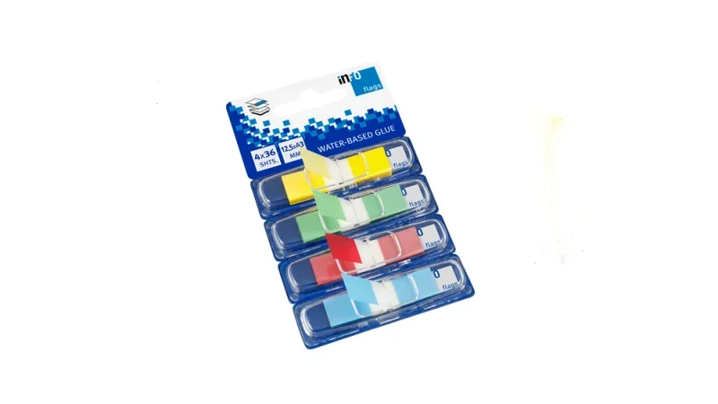 Info Notes önt. Z-jelölőcímke, 12,5x43mm, 4x12db, 4-féle szín