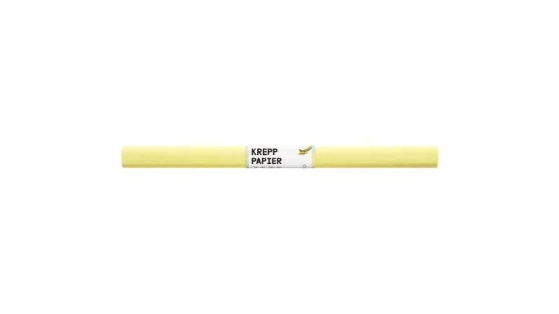 Folia krepp papír 50x250cm, citromsárga