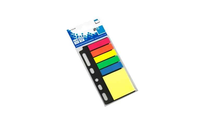 Info Notes önt. jelölőcímke, 1x50x45mm, 5x12x44mm, 6x25db, lefűzhető