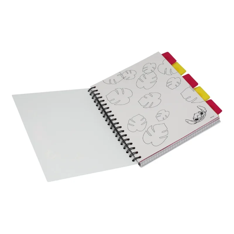Spirál notesz B5 100lapos Disney Black Stitch Relax