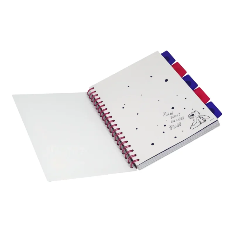Spirál notesz B5 100lapos Disney Black Stitch Fun Days