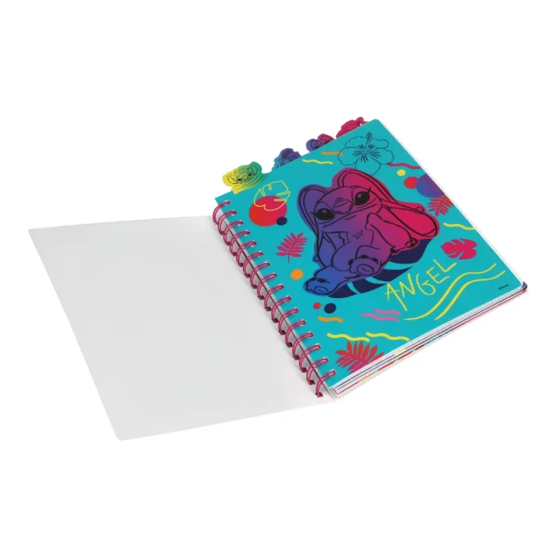 Spirál notesz A5 100lapos Disney Black Stitch Chill Vibes