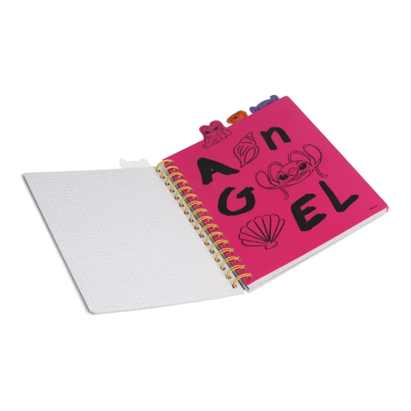 Spirál notesz A5 100lapos Disney Black Stitch