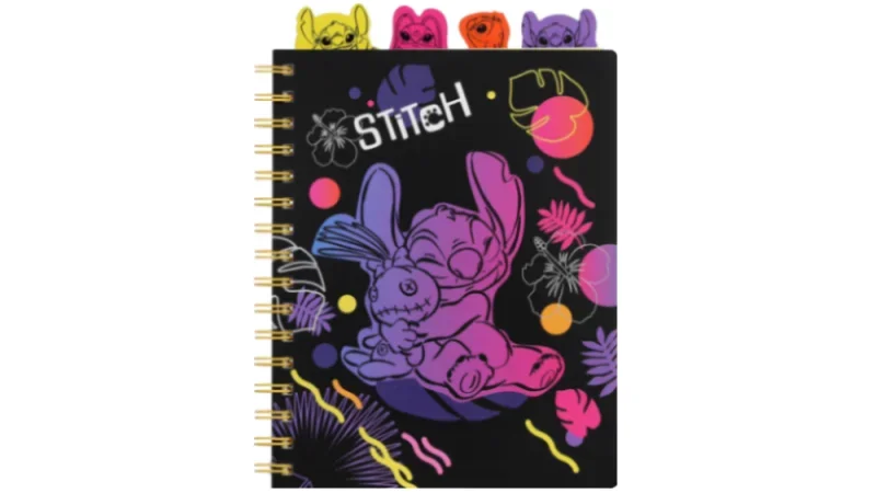 Spirál notesz A5 100lapos Disney Black Stitch