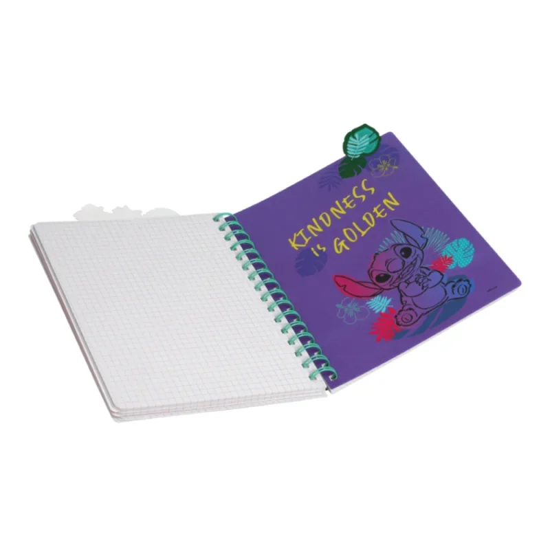 Spirál notesz A5 100lapos Disney Black Stitch Time to Chill