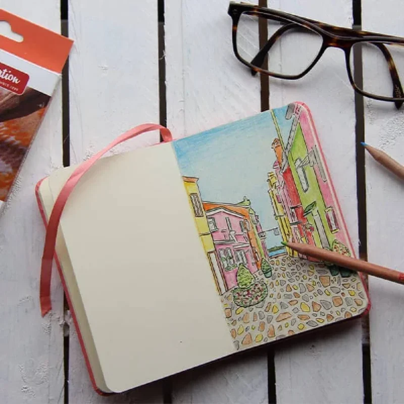 Art-Export Rajz- és vázlatfüzet, TAL, Art Creation, 140 g, 80 lap, 9x14 cm, black