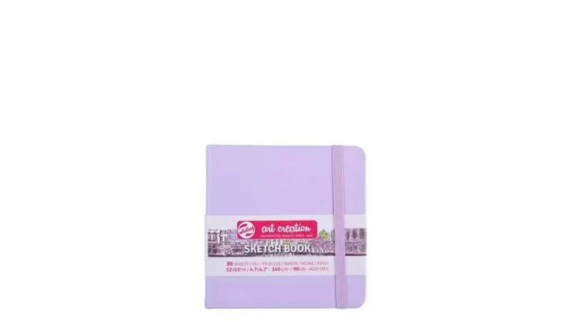 Art-Export Rajz- és vázlatfüzet, TAL, Art Creation, 140 g, 80 lap, 12x12 cm, pastel violet