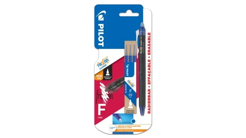 Pilot Frixion POINT betétszett 0.5 kék + ajándék Pilot Frixion Clicker POINT kék