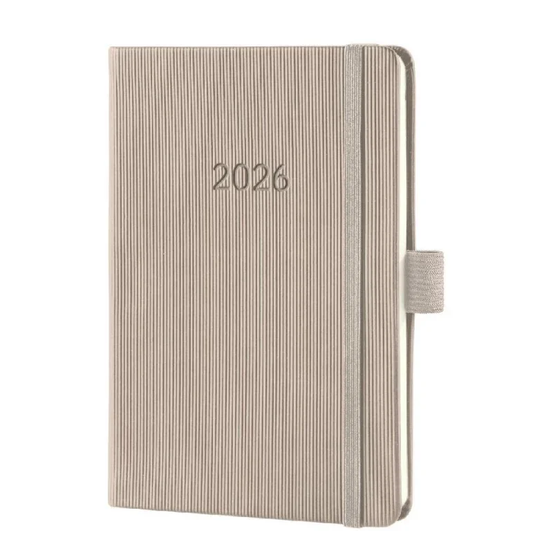 Sigel Conceptum határidőnapló, 2026, 10,8x15 cm heti, taupe