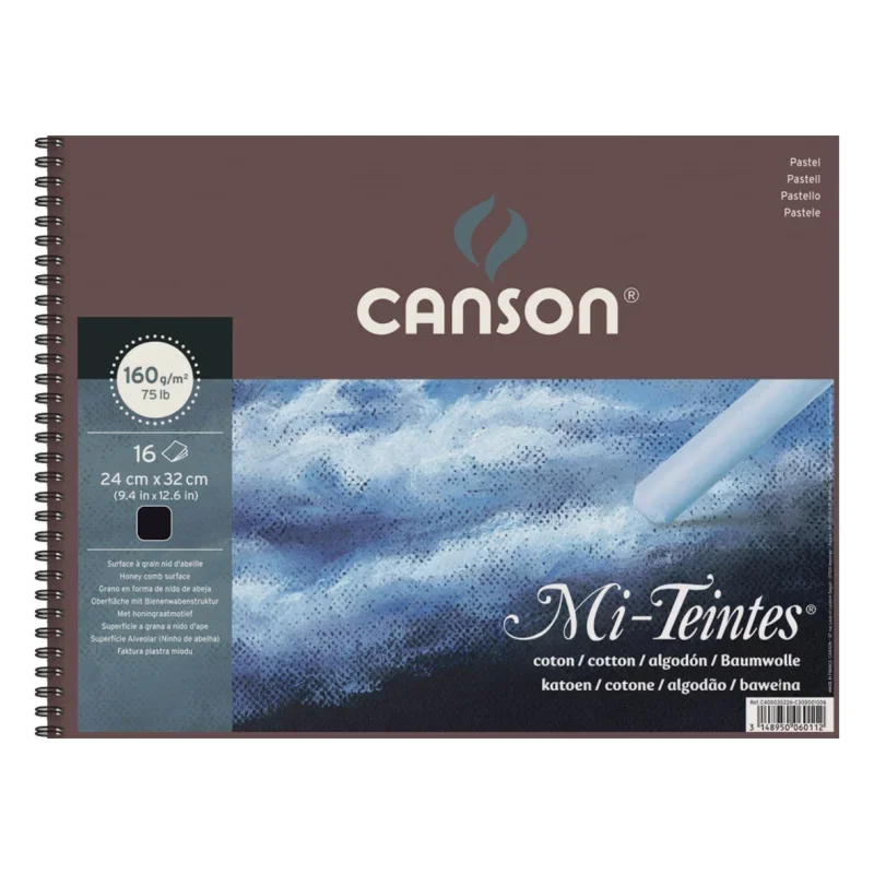 CANSON Mi-Teintes színes pasztellkartontömb (rövid oldalán ragasztott)