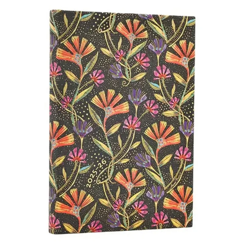 Paperblanks határidőnapló 18 hó (2025.júl-2026.dec.heti) Mini, horizontal, Wild Flowers