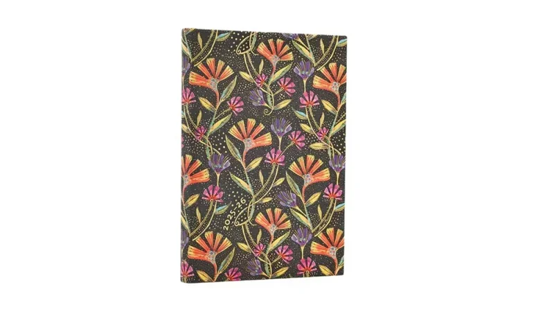 Paperblanks határidőnapló 18 hó (2025.júl-2026.dec.heti) Mini, horizontal, Wild Flowers